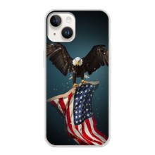 Чехол Флаг USA для iPhone 16 Ultra (Орел и флаг)