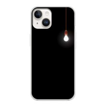 Чехол с картинками на черном фоне для iPhone 16 Ultra (Лампочка)