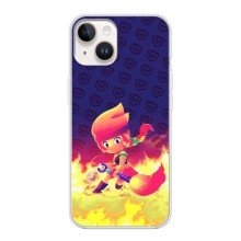 Чехол (ТПУ) с героями Бравл Старс на iPhone 16 Ultra (Пенни в огне)