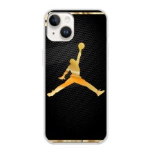 Силиконовый Чехол Nike Air Jordan на Айфон 15 Плюс (Джордан 23)