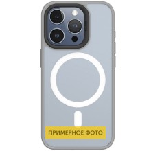 TPU+PC чехол Blueo Skin Friendly Frosted with MagSafe для Apple iPhone 16 (6.1") (Серый)