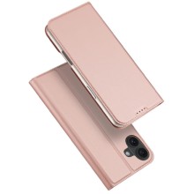 Чехол-книжка Dux Ducis с карманом для визиток для Apple iPhone 16 (6.1") (Rose Gold)