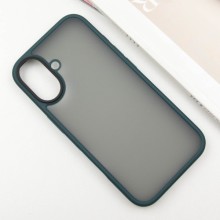 TPU+PC чехол Metal Buttons для Apple iPhone 16 (6.1") – Зеленый