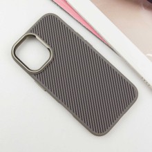 Чехол TPU+PC Carbon with MagSafe для Apple iPhone 16 (6.1") – Grey