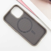 Чехол TPU+PC Carbon with MagSafe для Apple iPhone 16 (6.1") – Grey