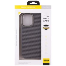 Чехол TPU+PC Carbon with MagSafe для Apple iPhone 16 (6.1") – Grey