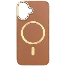 Кожаный чехол SnapCase with MagSafe для Apple iPhone 16 (6.1") – Коричневый