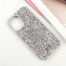 TPU чехол Bling World Rock Diamond для Apple iPhone 16 (6.1") – Серебряный