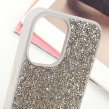 TPU чехол Bling World Rock Diamond для Apple iPhone 16 (6.1") – Серебряный