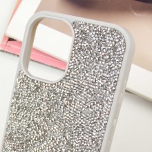 TPU чехол Bling World Rock Diamond для Apple iPhone 16 (6.1") – Серебряный