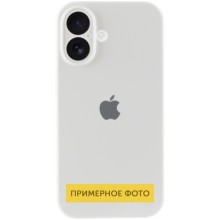 Чехол Silicone Case Full Camera Protective (AA) для Apple iPhone 16 (6.1") – Белый