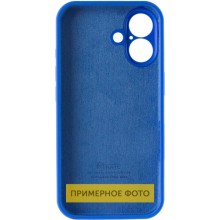 Чехол Silicone Case Full Camera Protective (AA) для Apple iPhone 16 (6.1") – Синий