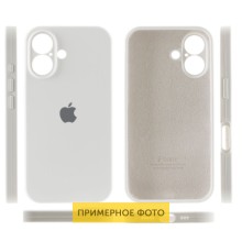 Чехол Silicone Case Full Camera Protective (AA) для Apple iPhone 16 (6.1") – Белый