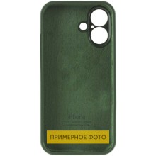 Чехол Silicone Case Full Camera Protective (AA) для Apple iPhone 16 (6.1") – Зеленый