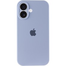 Чехол Silicone Case Full Camera Protective (AA) для Apple iPhone 16 (6.1") – Голубой