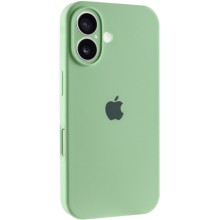 Чехол Silicone Case Full Camera Protective (AA) для Apple iPhone 16 (6.1") – Зеленый