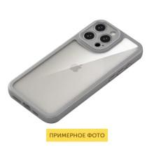 TPU чехол Transparent + Colour 1,5mm для Apple iPhone 16 (6.1") – Серый