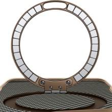 TPU+PC чехол Metal Buttons with MagSafe Carbon Ring для Apple iPhone 16 (6.1") – Золотой