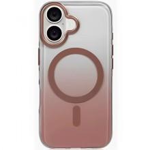 Чехол TPU+PC Shadow with MagSafe для Apple iPhone 16 (6.1") – Rose Gold