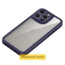TPU чехол Transparent + Colour 1,5mm для Apple iPhone 16 (6.1") – Фиолетовый