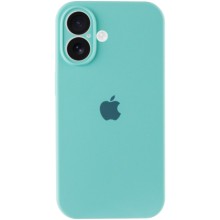 Чехол Silicone Case Full Camera Protective (AA) для Apple iPhone 16 (6.1") – Бирюзовый