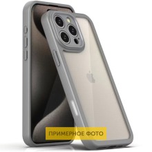 TPU чохол Transparent + Colour 1,5mm для Apple iPhone 16 (6.1") – Сірий