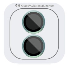 Защитное стекло Metal Classic на камеру (в упак.) для Apple iPhone 16 (6.1") / 16 Plus (6.7") – Бирюзовый