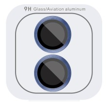 Защитное стекло Metal Classic на камеру (в упак.) для Apple iPhone 16 (6.1") / 16 Plus (6.7") – Синий
