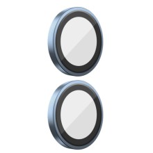 Защитное стекло BlueO Metal на камеру для Apple iPhone 16 (6.1") / 16 Plus (6.7") – Синий