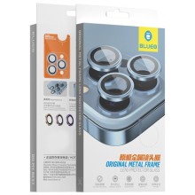 Защитное стекло BlueO Metal на камеру для Apple iPhone 16 (6.1") / 16 Plus (6.7") – Синий