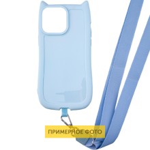 Чехол TPU GETMAN Cat with straps для Apple iPhone 16 (6.1") – Голубой