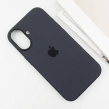 Чехол Silicone case (AAA) with Magsafe and Animation (button) для Apple iPhone 16 (6.1") – Черный