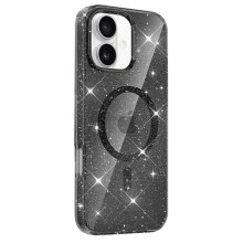 Чехол TPU Eclipse Sparkle (MagFit) для Apple iPhone 16 (6.1") – Черный