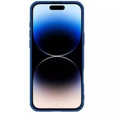 Карбонова накладка Nillkin CamShield Pro Magnetic для Apple iPhone 16 (6.1") – Блакитний