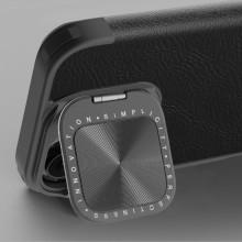 Кожаный чехол-книжка Nillkin Qin Prop для Apple iPhone 16 (6.1") – Черный