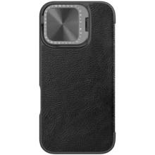 Шкіряний чохол-книжка Nillkin Qin Prop для Apple iPhone 16 (6.1") – Чорний