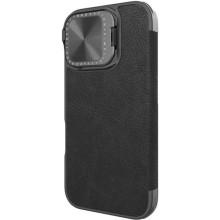 Шкіряний чохол-книжка Nillkin Qin Prop для Apple iPhone 16 (6.1") – Чорний