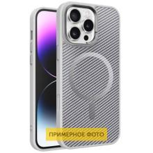 Чехол TPU+PC Carbon Mirage with MagSafe для Apple iPhone 16 (6.1") – Серый