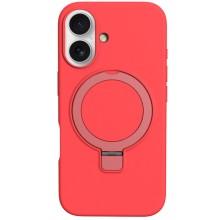Чехол Silicone Case Full Protective NO LOGO with Ring для Apple iPhone 16 (6.1") – Красный