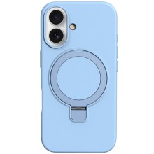 Чехол Silicone Case Full Protective NO LOGO with Ring для Apple iPhone 16 (6.1") – Голубой