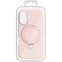 Чехол Silicone Case Full Protective NO LOGO with Ring для Apple iPhone 16 (6.1") – Розовый