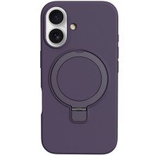 Чехол Silicone Case Full Protective NO LOGO with Ring для Apple iPhone 16 (6.1") – Фиолетовый
