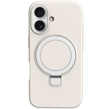 Чехол Silicone Case Full Protective NO LOGO with Ring для Apple iPhone 16 (6.1") – Белый