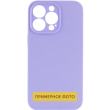 Чехол Silicone Case Full Camera Protective (AA) NO LOGO для Apple iPhone 16 (6.1") – Сиреневый