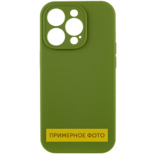 Чехол Silicone Case Full Camera Protective (AA) NO LOGO для Apple iPhone 16 (6.1") – Зеленый