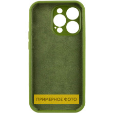 Чехол Silicone Case Full Camera Protective (AA) NO LOGO для Apple iPhone 16 (6.1") – Зеленый