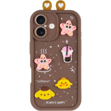 Чехол TPU Toys Case with Ears для Apple iPhone 16 (6.1")