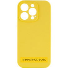 Чехол Silicone Case Full Camera Protective (AA) NO LOGO для Apple iPhone 16 (6.1") – Желтый