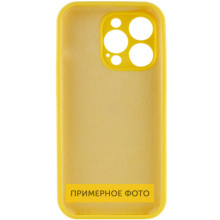 Чехол Silicone Case Full Camera Protective (AA) NO LOGO для Apple iPhone 16 (6.1") – Желтый