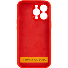 Чехол Silicone Case Full Camera Protective (AA) NO LOGO для Apple iPhone 16 (6.1") – Красный